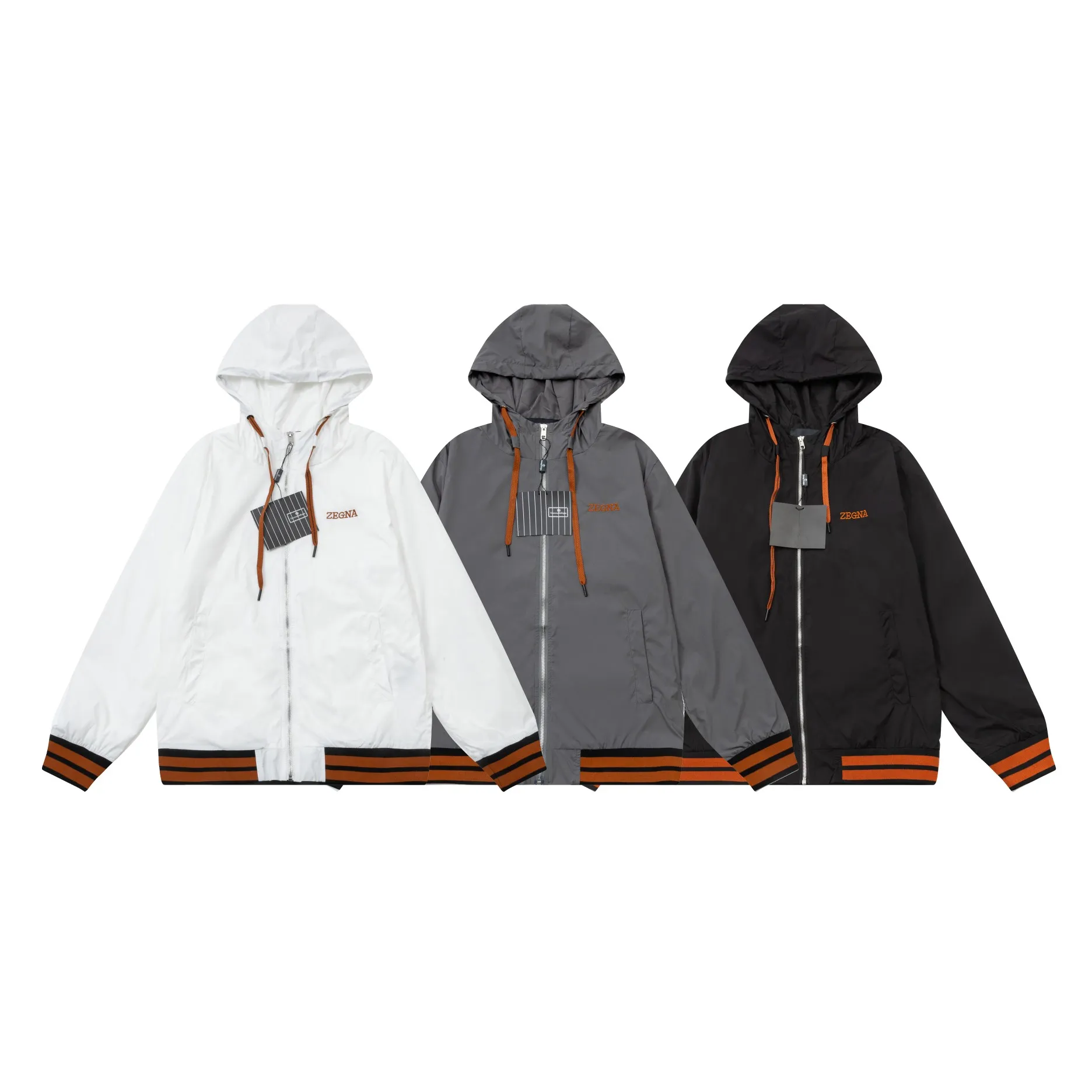 ZEGNA New Arrival Logo. Quality Classic Versatile ！ ：White Black Gray Sizes:M-4XL